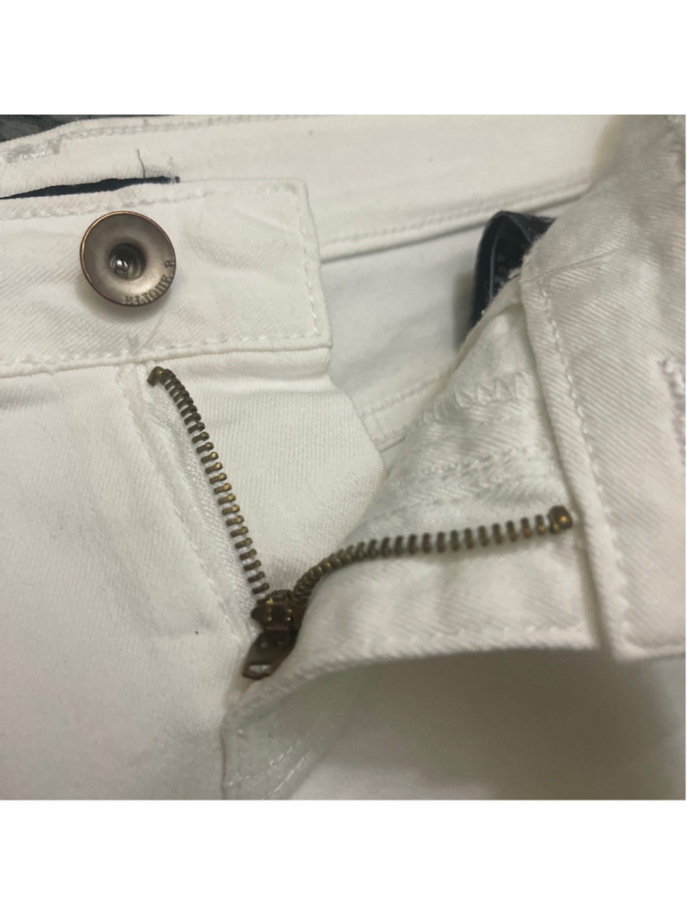 Women's Klique B White Jean Shorts S - Picture 4 of 6